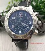 High Quality Replica Breitling Avenger Watch SS Black Chronograph Leather